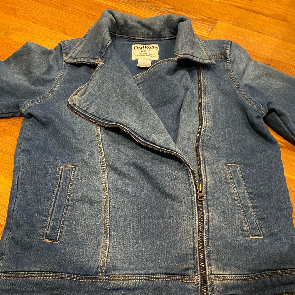 OshKosh Bigosh Soft Demin Jacket Size 8